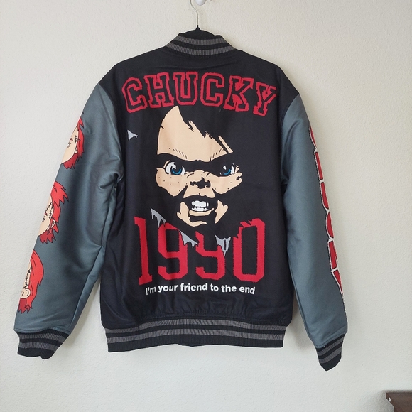 Chucky Universal Studios Reason Varsity Jacket Size Meduim NWT - Picture 1 of 10